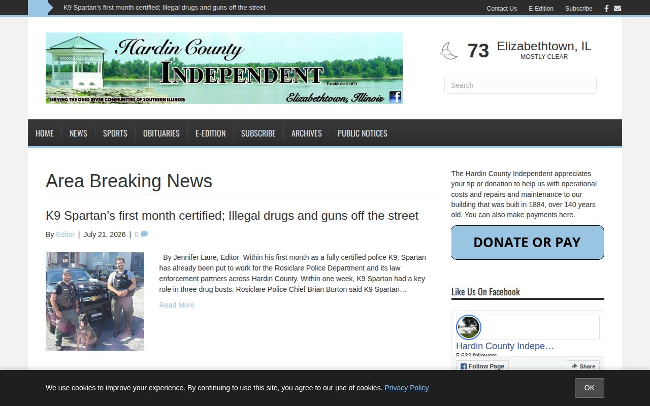 Hardin County Independent crime news source for local arrest reporting